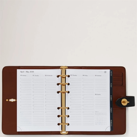 Mulberry Postman\'s Lock Agenda Black